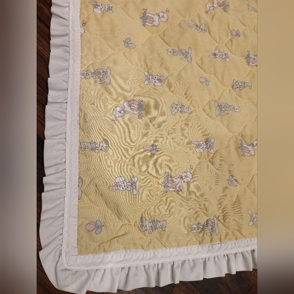 Vtg Precious Moments Baby blanket quilt - Picture 4 of 6